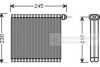 VAN WEZEL 2700V217 Evaporator, air conditioning